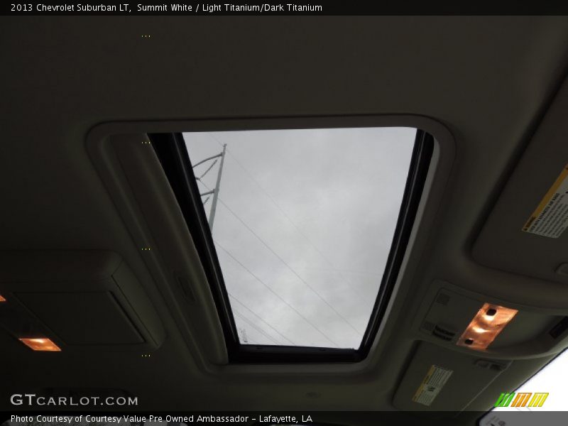 Summit White / Light Titanium/Dark Titanium 2013 Chevrolet Suburban LT