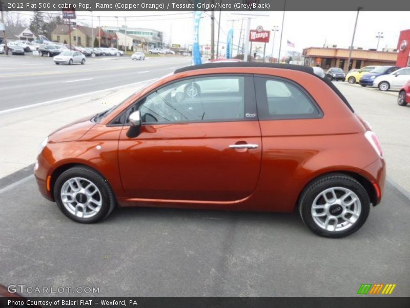  2012 500 c cabrio Pop Rame (Copper Orange)
