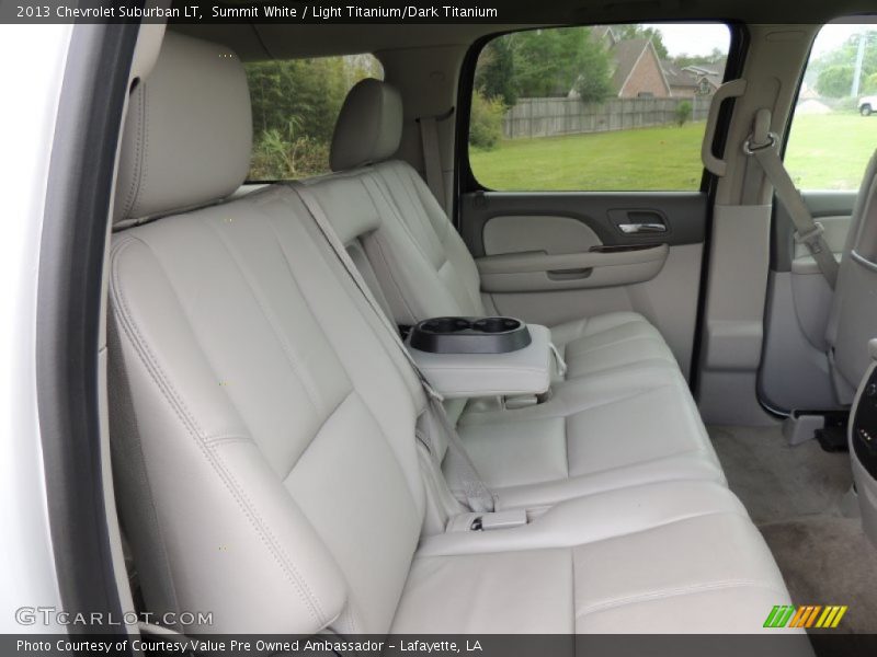 Summit White / Light Titanium/Dark Titanium 2013 Chevrolet Suburban LT