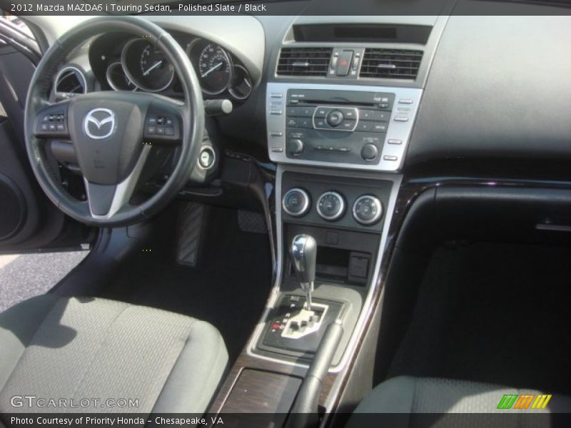 Polished Slate / Black 2012 Mazda MAZDA6 i Touring Sedan