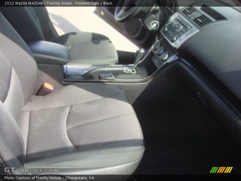 Polished Slate / Black 2012 Mazda MAZDA6 i Touring Sedan