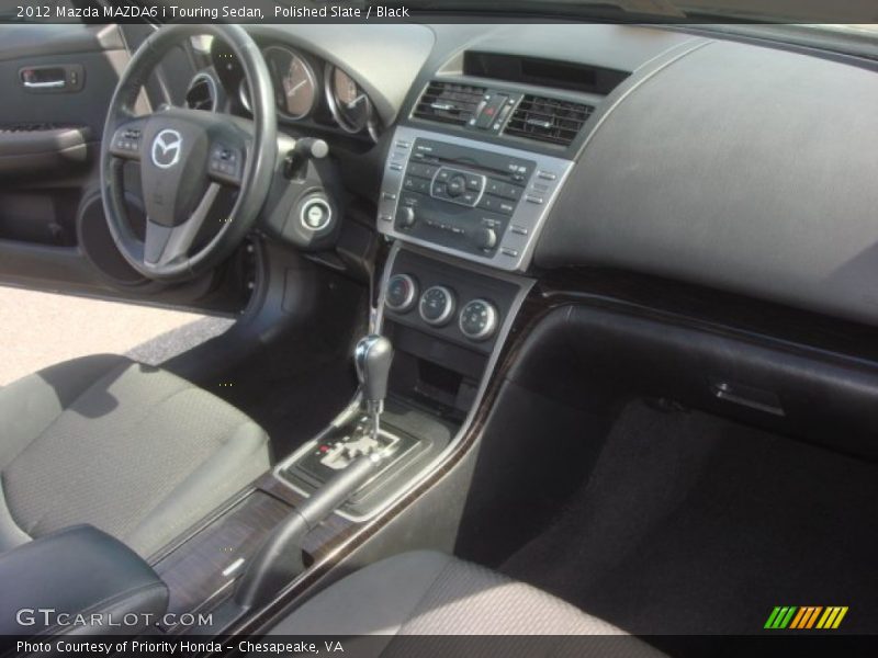 Polished Slate / Black 2012 Mazda MAZDA6 i Touring Sedan