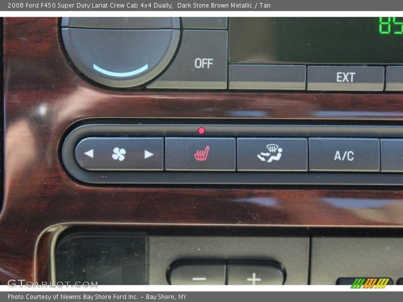 Dark Stone Brown Metallic / Tan 2008 Ford F450 Super Duty Lariat Crew Cab 4x4 Dually