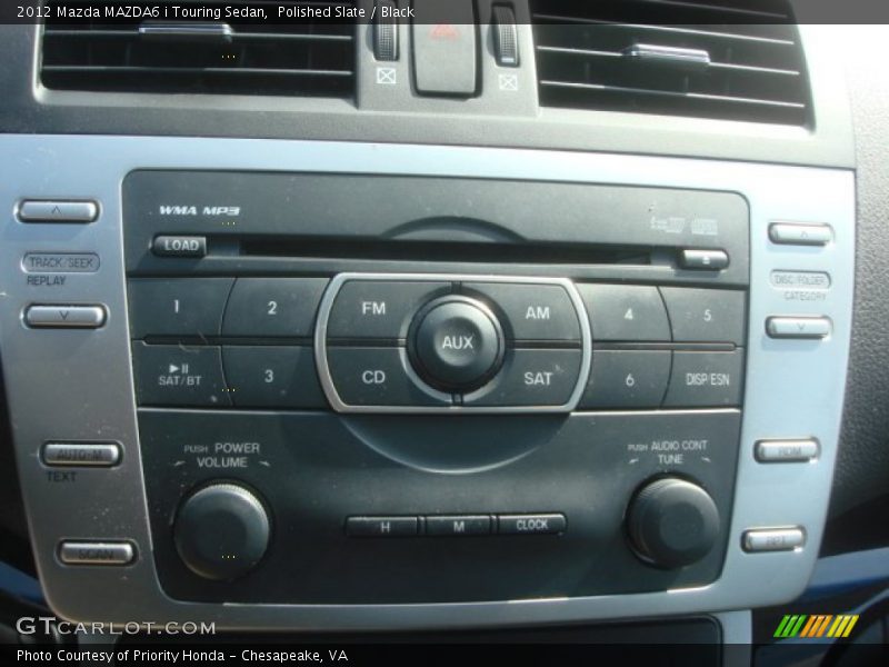 Polished Slate / Black 2012 Mazda MAZDA6 i Touring Sedan