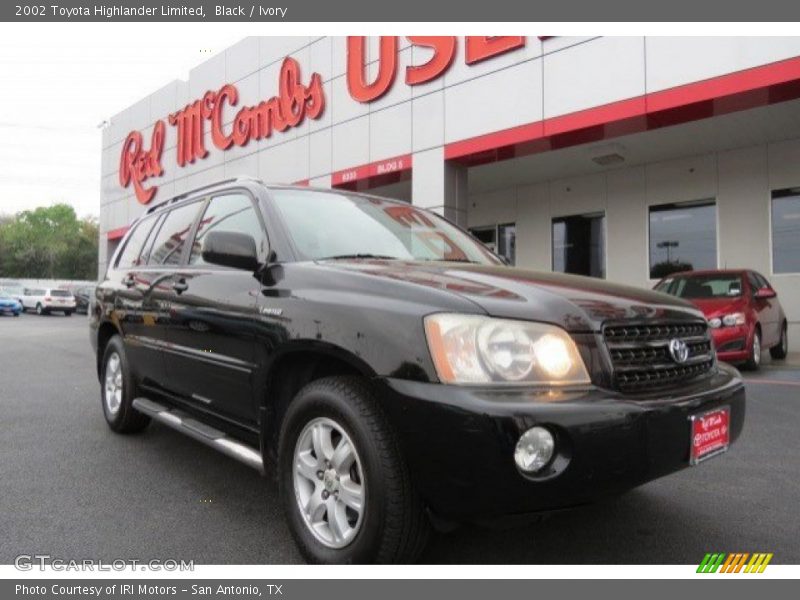Black / Ivory 2002 Toyota Highlander Limited