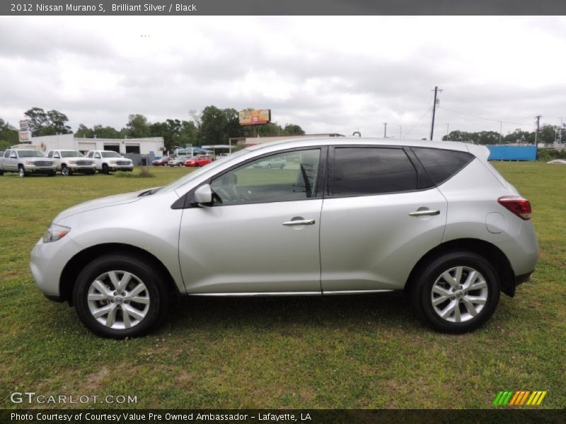 Brilliant Silver / Black 2012 Nissan Murano S