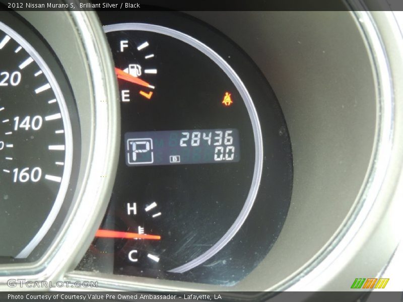 Brilliant Silver / Black 2012 Nissan Murano S