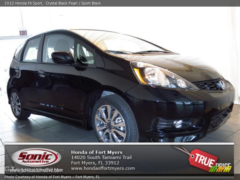 Crystal Black Pearl / Sport Black 2013 Honda Fit Sport