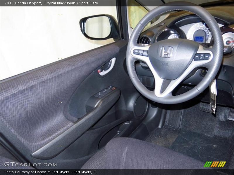 Crystal Black Pearl / Sport Black 2013 Honda Fit Sport