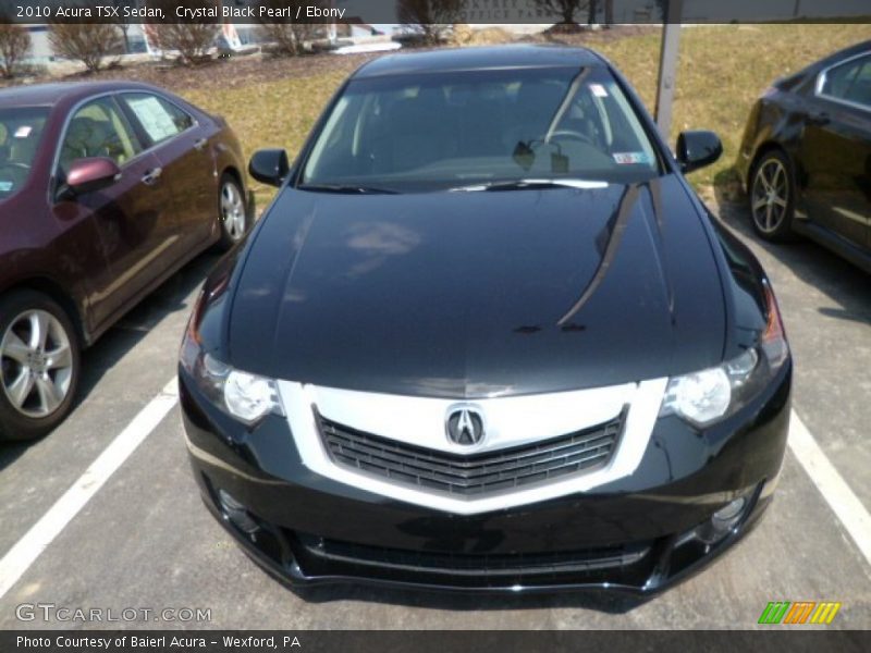 Crystal Black Pearl / Ebony 2010 Acura TSX Sedan