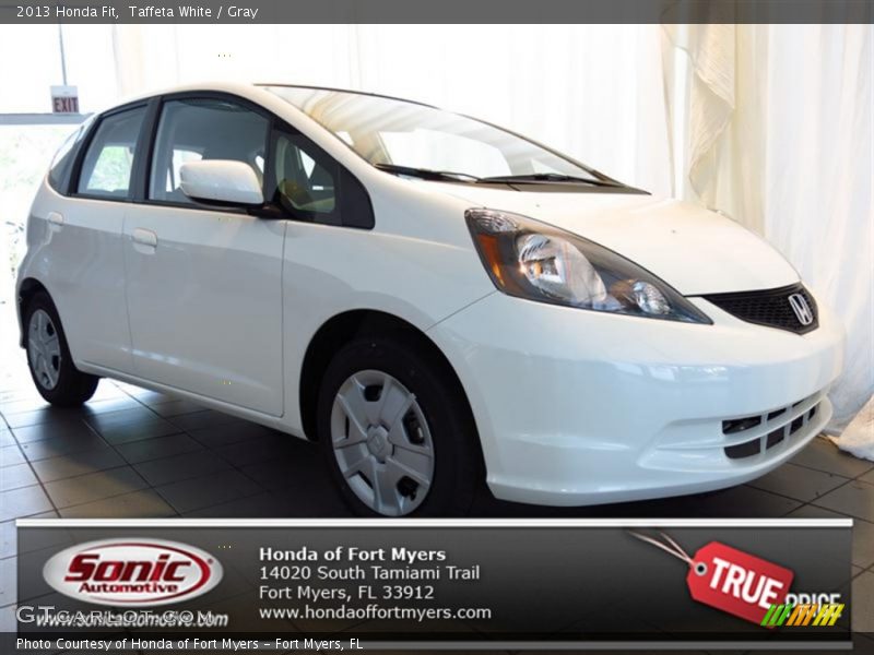 Taffeta White / Gray 2013 Honda Fit