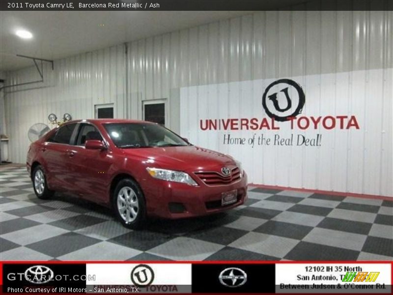 Barcelona Red Metallic / Ash 2011 Toyota Camry LE
