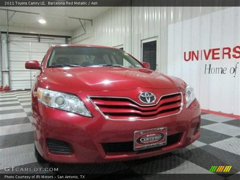 Barcelona Red Metallic / Ash 2011 Toyota Camry LE