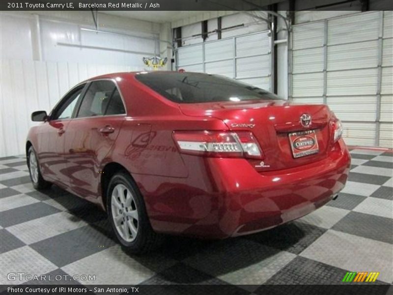 Barcelona Red Metallic / Ash 2011 Toyota Camry LE