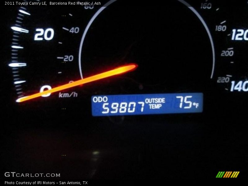 Barcelona Red Metallic / Ash 2011 Toyota Camry LE