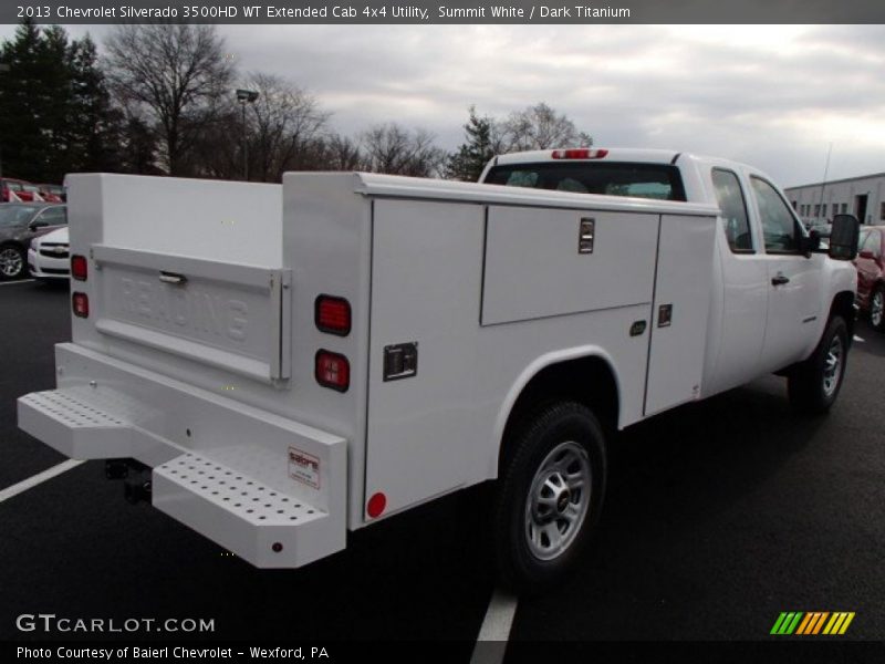  2013 Silverado 3500HD WT Extended Cab 4x4 Utility Summit White