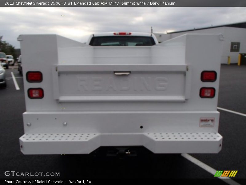 Summit White / Dark Titanium 2013 Chevrolet Silverado 3500HD WT Extended Cab 4x4 Utility