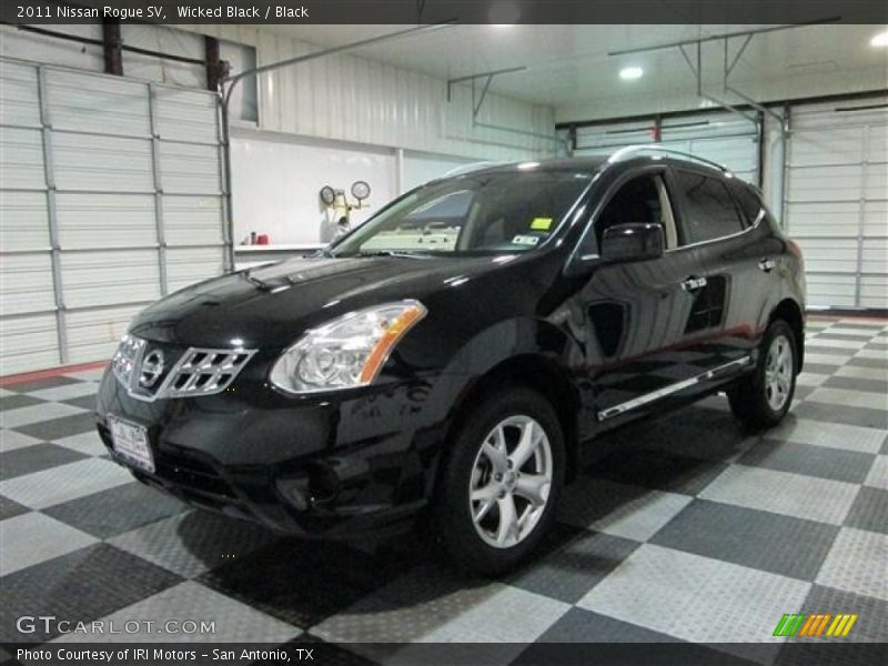 Wicked Black / Black 2011 Nissan Rogue SV