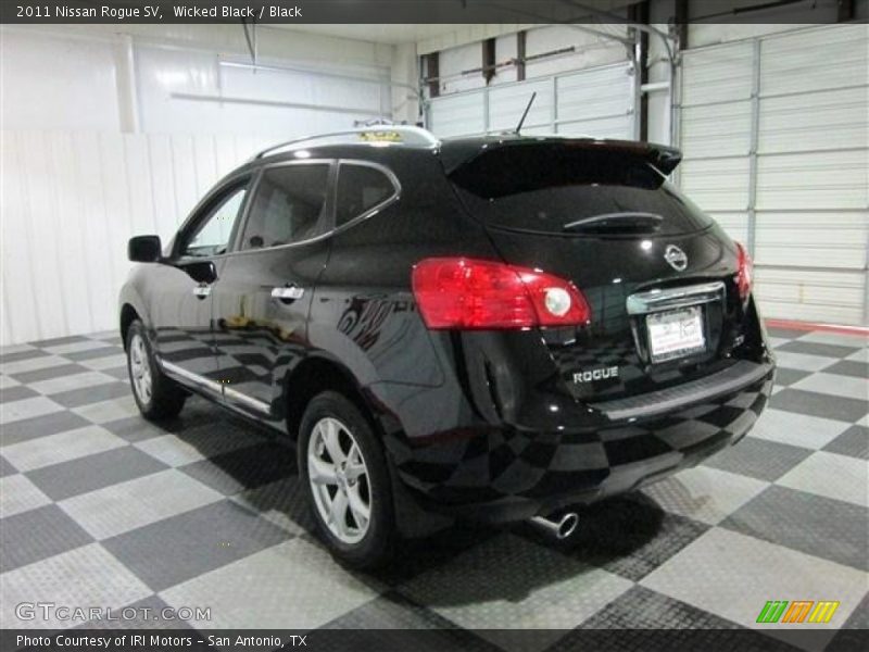 Wicked Black / Black 2011 Nissan Rogue SV