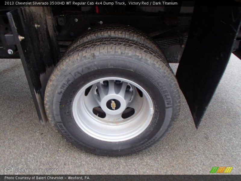 Victory Red / Dark Titanium 2013 Chevrolet Silverado 3500HD WT Regular Cab 4x4 Dump Truck
