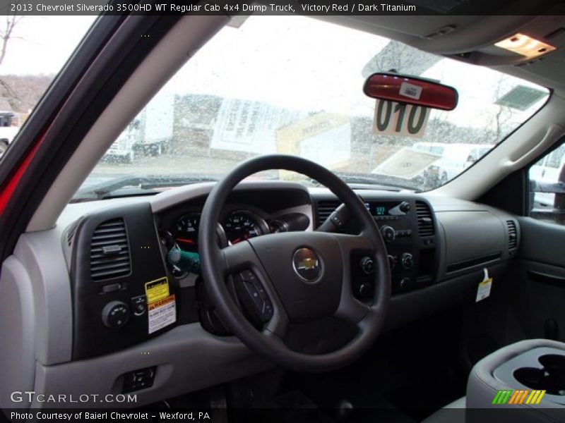 Victory Red / Dark Titanium 2013 Chevrolet Silverado 3500HD WT Regular Cab 4x4 Dump Truck