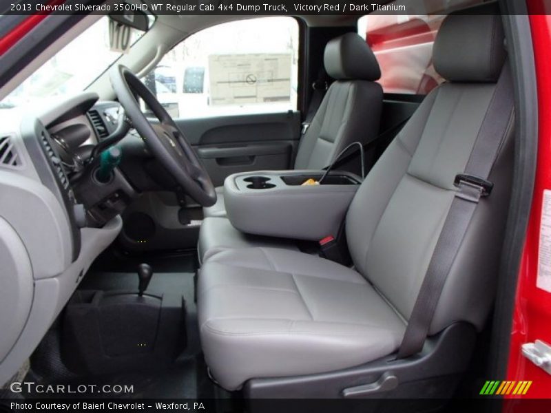 Victory Red / Dark Titanium 2013 Chevrolet Silverado 3500HD WT Regular Cab 4x4 Dump Truck