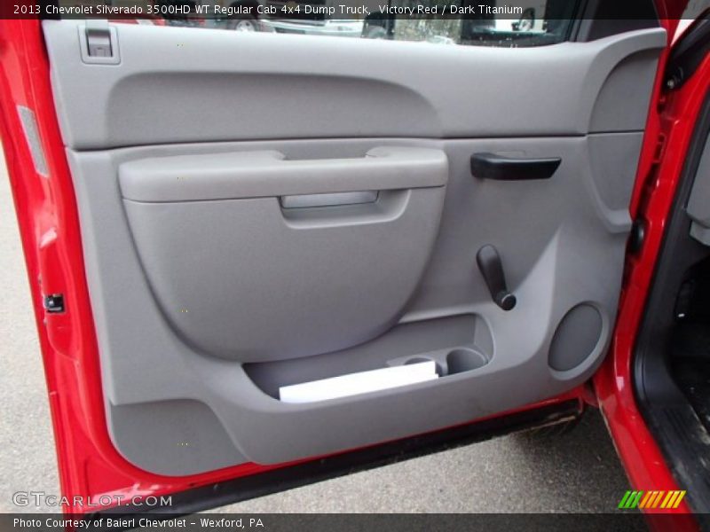 Victory Red / Dark Titanium 2013 Chevrolet Silverado 3500HD WT Regular Cab 4x4 Dump Truck