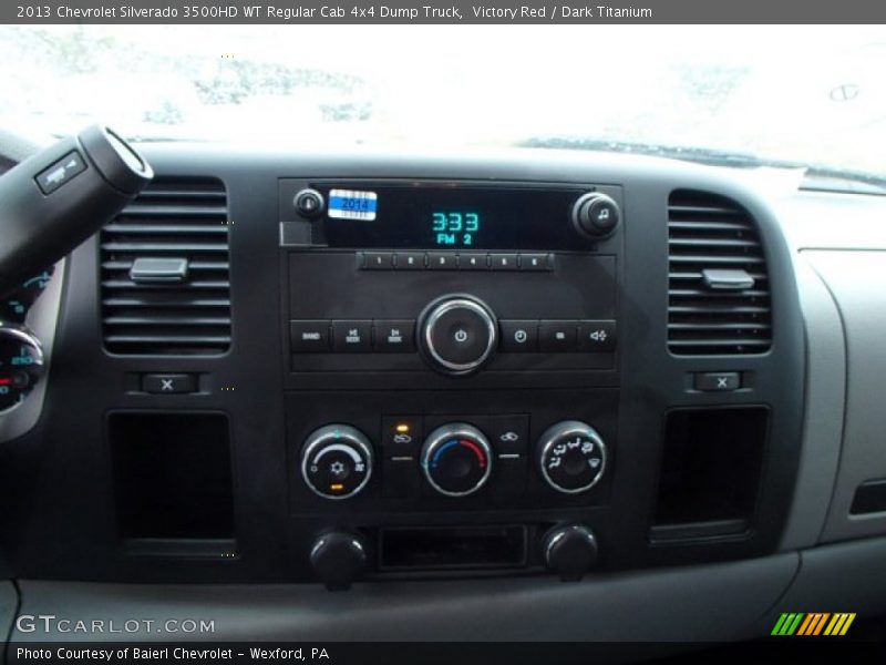 Victory Red / Dark Titanium 2013 Chevrolet Silverado 3500HD WT Regular Cab 4x4 Dump Truck
