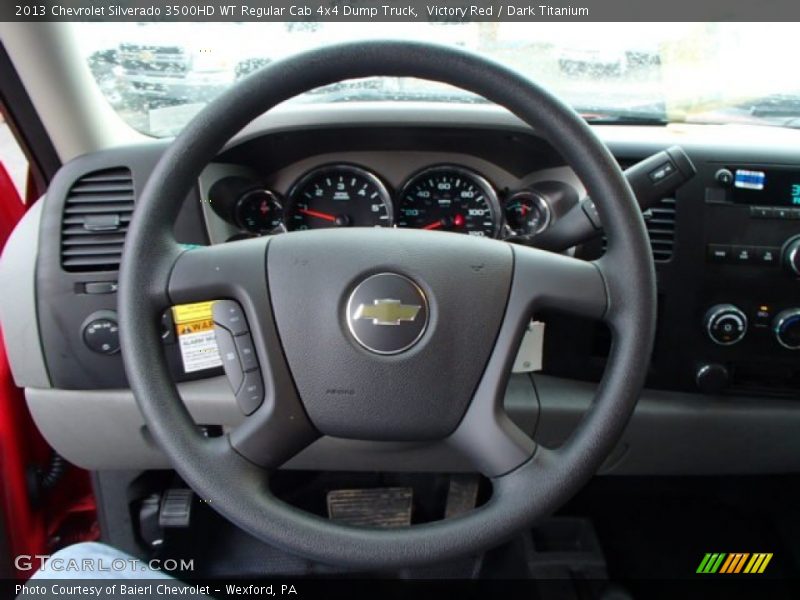Victory Red / Dark Titanium 2013 Chevrolet Silverado 3500HD WT Regular Cab 4x4 Dump Truck