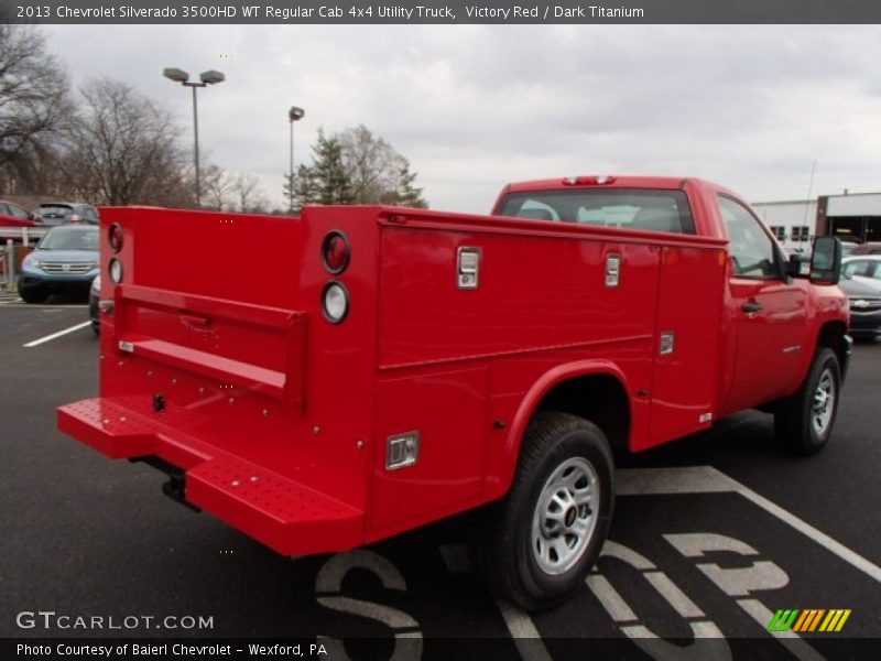 Victory Red / Dark Titanium 2013 Chevrolet Silverado 3500HD WT Regular Cab 4x4 Utility Truck