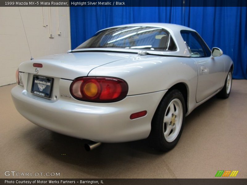 Highlight Silver Metallic / Black 1999 Mazda MX-5 Miata Roadster