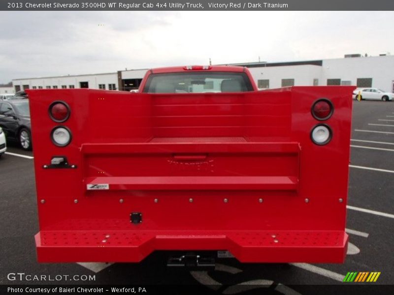 Victory Red / Dark Titanium 2013 Chevrolet Silverado 3500HD WT Regular Cab 4x4 Utility Truck