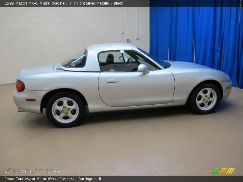 Highlight Silver Metallic / Black 1999 Mazda MX-5 Miata Roadster