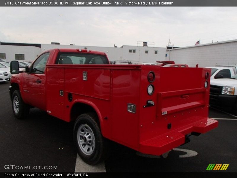 Victory Red / Dark Titanium 2013 Chevrolet Silverado 3500HD WT Regular Cab 4x4 Utility Truck