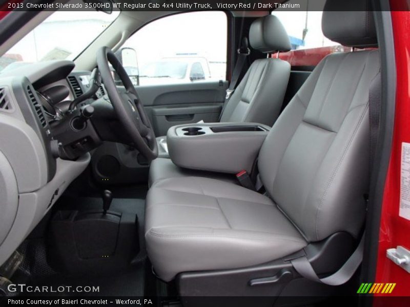 Victory Red / Dark Titanium 2013 Chevrolet Silverado 3500HD WT Regular Cab 4x4 Utility Truck