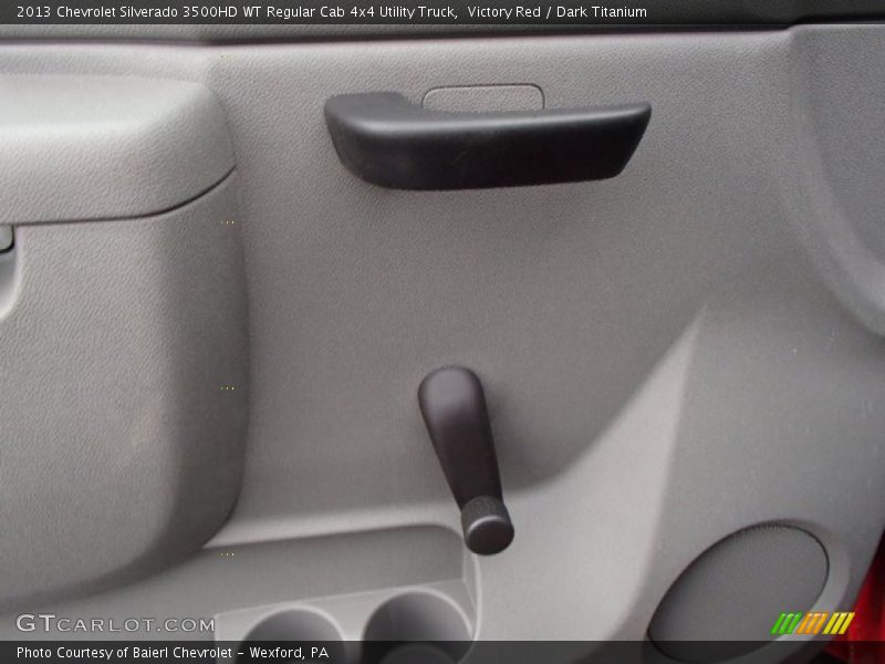 Victory Red / Dark Titanium 2013 Chevrolet Silverado 3500HD WT Regular Cab 4x4 Utility Truck