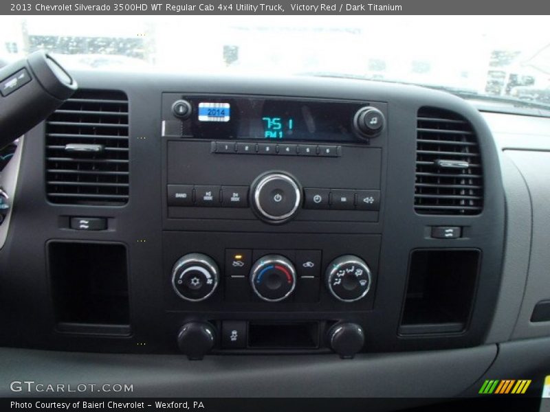 Victory Red / Dark Titanium 2013 Chevrolet Silverado 3500HD WT Regular Cab 4x4 Utility Truck