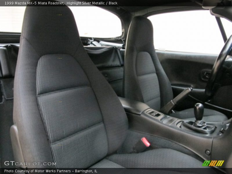 Highlight Silver Metallic / Black 1999 Mazda MX-5 Miata Roadster