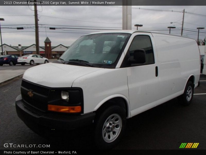 Summit White / Medium Pewter 2013 Chevrolet Express 1500 Cargo Van