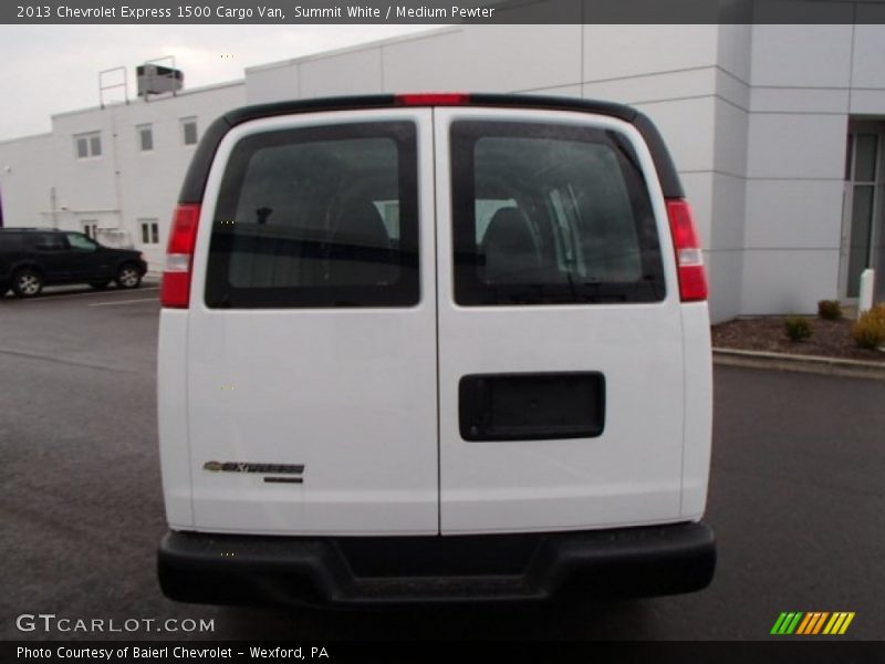 Summit White / Medium Pewter 2013 Chevrolet Express 1500 Cargo Van