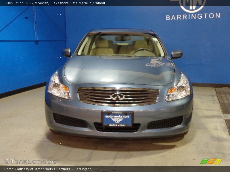 Lakeshore Slate Metallic / Wheat 2009 Infiniti G 37 x Sedan