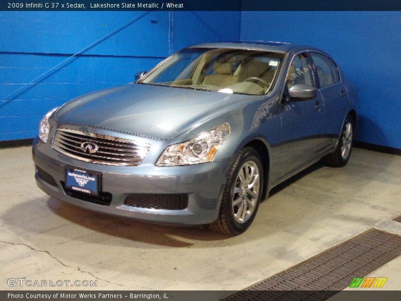 Lakeshore Slate Metallic / Wheat 2009 Infiniti G 37 x Sedan