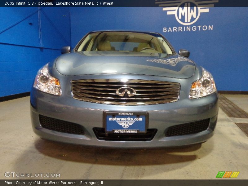Lakeshore Slate Metallic / Wheat 2009 Infiniti G 37 x Sedan