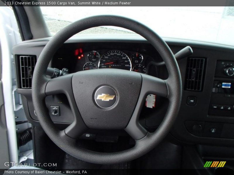 Summit White / Medium Pewter 2013 Chevrolet Express 1500 Cargo Van