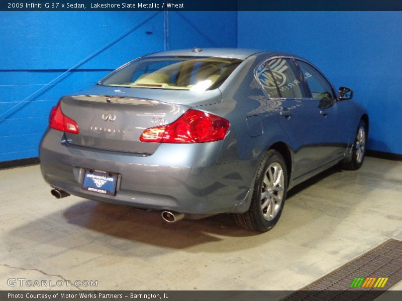 Lakeshore Slate Metallic / Wheat 2009 Infiniti G 37 x Sedan