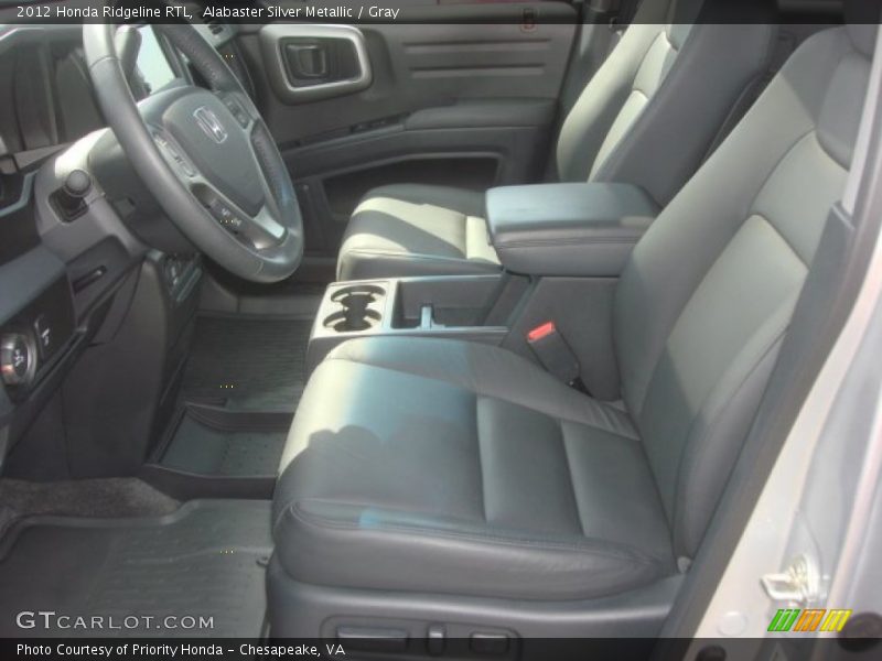 Alabaster Silver Metallic / Gray 2012 Honda Ridgeline RTL
