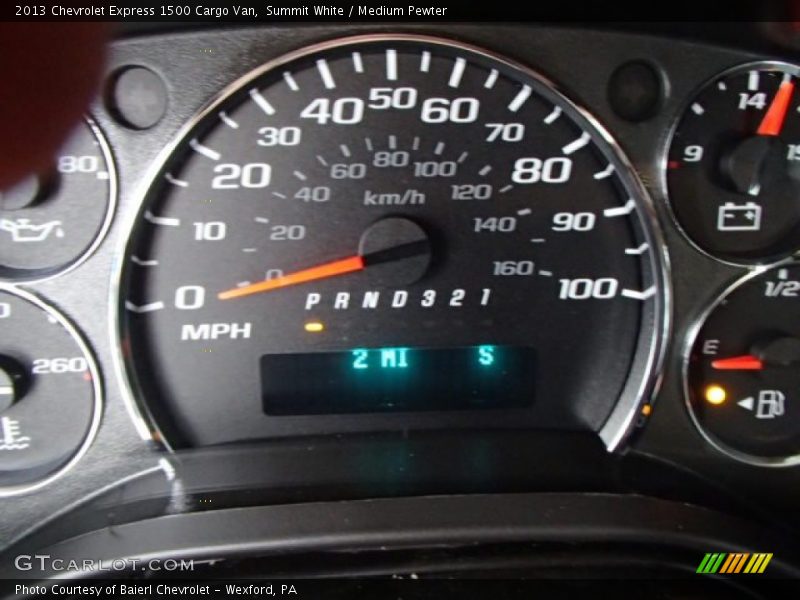 Summit White / Medium Pewter 2013 Chevrolet Express 1500 Cargo Van
