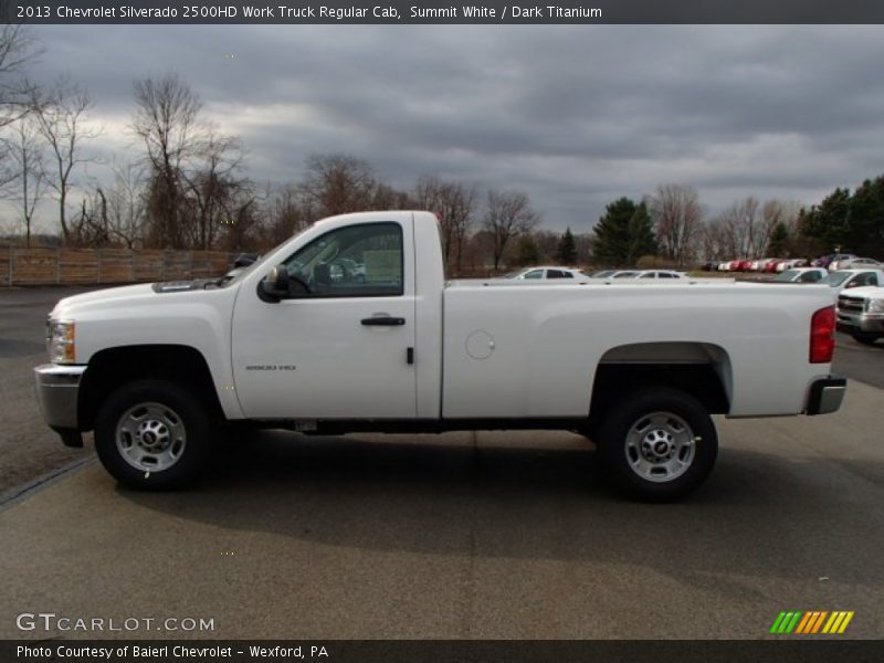 Summit White / Dark Titanium 2013 Chevrolet Silverado 2500HD Work Truck Regular Cab
