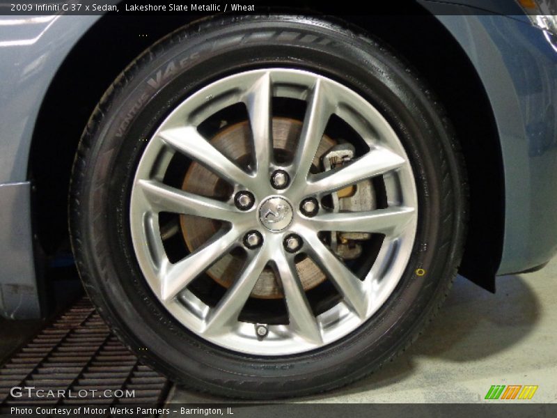 Lakeshore Slate Metallic / Wheat 2009 Infiniti G 37 x Sedan