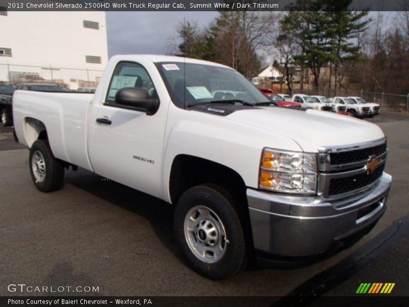 Summit White / Dark Titanium 2013 Chevrolet Silverado 2500HD Work Truck Regular Cab